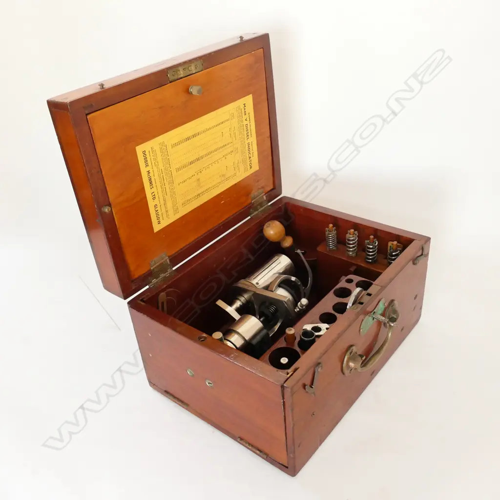 DOBBIE-McINNES, GLASGOW, MkV DEISEL INDICATOR, IN BOX, c.1942 Image 1++